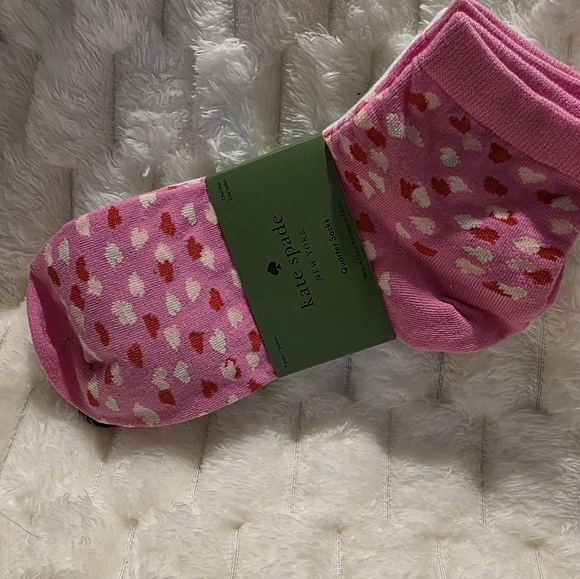 NWT Kate Spade Pink and Red Heart Pajama And 3 Pair Sock Set Pick Your Size - Picture 5 of 6
